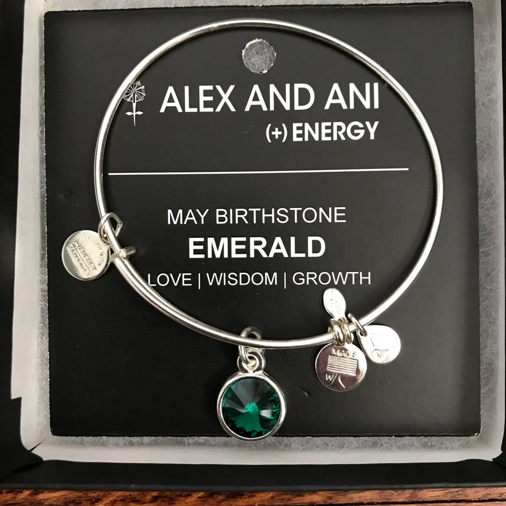 Alex & Ani - May Emerald Birth Stone Bracelet